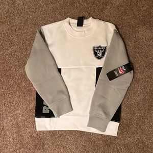 New with tags, Raiders kids sweatshirt, size 8 official NFL.